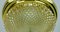 Mid-Century Plafoniere Amber Glass Structure Brass Ceiling Lamp, 1970s, Image 3
