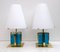 Murano Glass and Brass Table Lamps, Set of 2, Image 1