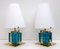 Murano Glass and Brass Table Lamps, Set of 2, Image 4