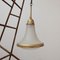 Antique Etched Glass German Pendant Light by A.E.G. 10