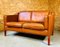 Dänisches Mid-Century 2-Sitzer Sofa aus cognacfarbenem Leder von Stouby 2
