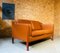 Dänisches Mid-Century 2-Sitzer Sofa aus cognacfarbenem Leder von Stouby 3