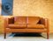 Dänisches Mid-Century 2-Sitzer Sofa aus cognacfarbenem Leder von Stouby 1