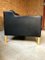 Dänisches Mid-Century 3-Sitzer Sofa aus schwarzem Leder von Stouby 4