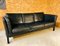 Mid-Century Danish 3-Seater Black Leather Sofa from Mogens Hansen, Image 5