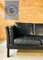 Mid-Century Danish 3-Seater Black Leather Sofa from Mogens Hansen 2