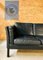 Mid-Century Danish 3-Seater Black Leather Sofa from Mogens Hansen, Image 2