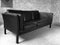 Mid-Century Danish 3-Seater Black Leather Sofa from Mogens Hansen, Image 6