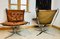 Vintage Low-Back Chrome & Leather Falcon Chairs by Sigurd Resell, Set of 2 3