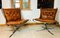 Vintage Falcon Stühle aus Chrom & Leder mit niedriger Rückenlehne von Sigurd Resell, 2er Set 2