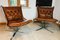 Vintage Low-Back Chrome & Leather Falcon Chairs by Sigurd Resell, Set of 2, Image 11