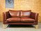 Mid-Century Danish 2-Seater Sofa in Cognac Leather from Stouby 1