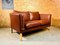 Mid-Century Danish 2-Seater Sofa in Cognac Leather from Stouby, Image 3