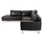 Black Leather Plus Corner Sofa from Machalke, Image 7