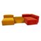Cosima Modular Sofa & Ottoman Set in Orange & Yellow Fabric from Bolia, Immagine 3