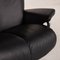 Large Black Leather Magic Armchair with Reclining Function & Footstool from Stressless, Set of 2, Immagine 4