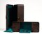 Vintage Brown Leatherette and Green Velvet Box with Internal Dividers, 1970s, Image 8