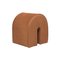 Brown Curved Pouf by Kristina Dam Studio 2