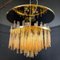 Chandelier with Amber Glass Rods by Christoph Palme, 1960s 1