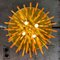 Chandelier with Amber Glass Rods by Christoph Palme, 1960s 6