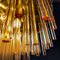 Chandelier with Amber Glass Rods by Christoph Palme, 1960s 9