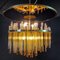 Chandelier with Amber Glass Rods by Christoph Palme, 1960s 4