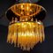 Chandelier with Amber Glass Rods by Christoph Palme, 1960s 2