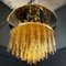 Chandelier with Amber Glass Rods by Christoph Palme, 1960s 3