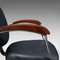 Vintage English Adjustable Office Chair in Beech, 1980s, Image 11