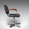 Vintage English Adjustable Office Chair in Beech, 1980s, Image 4