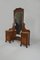 Art Nouveau Bedroom Set in Carved Walnut and Burl, Set of 5, Immagine 12