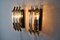 Murano Glass Triedri Sconces, Italy, 1980s, Set of 2 2