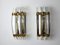 Murano Glass Triedri Sconces, Italy, 1980s, Set of 2, Image 1