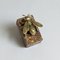 Brown Breccia Brass Bee on Scagliola Base by Four Crowns 3