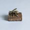 Brown Breccia Brass Bee on Scagliola Base by Four Crowns, Image 1