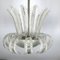 Art Deco Pulegoso Murano Glass Chandelier from Barovier & Toso, 1940s 16