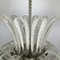 Art Deco Pulegoso Murano Glass Chandelier from Barovier & Toso, 1940s, Immagine 6