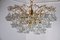 3-Tier Flower Chandelier from Venini, Italy, 1970s, Image 1