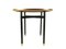 Oval Dining Table with Wooden Top, Brass Feet & Black Legs in the Style of Gustavo and Vito Latis, 1950s, Image 7