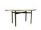 Oval Dining Table with Wooden Top, Brass Feet & Black Legs in the Style of Gustavo and Vito Latis, 1950s 2