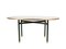 Oval Dining Table with Wooden Top, Brass Feet & Black Legs in the Style of Gustavo and Vito Latis, 1950s 1