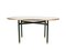 Oval Dining Table with Wooden Top, Brass Feet & Black Legs in the Style of Gustavo and Vito Latis, 1950s, Image 1