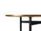 Oval Dining Table with Wooden Top, Brass Feet & Black Legs in the Style of Gustavo and Vito Latis, 1950s, Image 4
