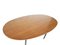 Oval Dining Table with Wooden Top, Brass Feet & Black Legs in the Style of Gustavo and Vito Latis, 1950s, Image 6