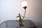 Female Archer Lamp in Brass and Opaline Glass, France, 1950s, Image 6