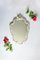 Large Vintage Murano Glass Crisantemo Wall Mirror, Italy, 1940s 8