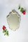 Large Vintage Murano Glass Crisantemo Wall Mirror, Italy, 1940s, Immagine 8