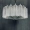 Vintage Glass Chandelier, Italy, 1960s, Image 1