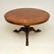 Antique Italian Walnut Dining Table with Marquetry Top, Image 1