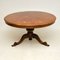 Antique Italian Walnut Dining Table with Marquetry Top, Immagine 2